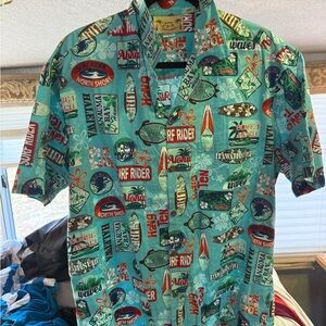 E&K Vintage Men's Hawaiian Casual Shirt - Teal